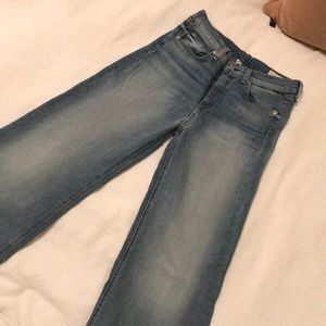 Rag and Bone Justine Wide Leg Jean High Waist